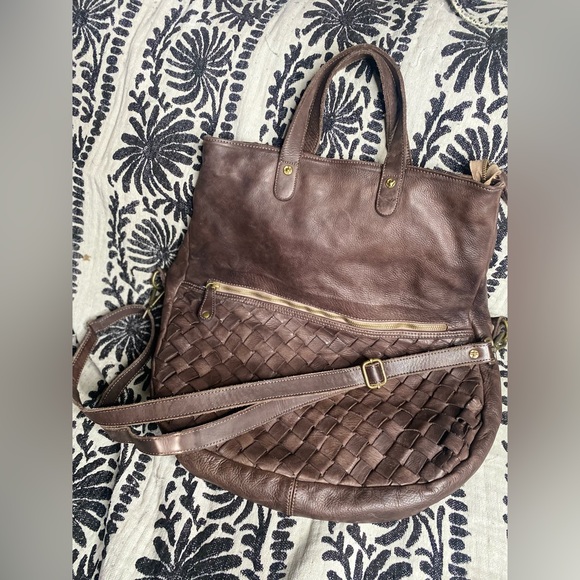 Civico93 crossbody oversized real leather bag - Picture 2 of 4